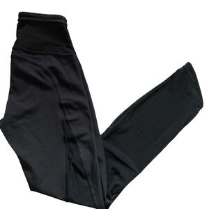 Lululemon black mesh athletic running yoga leggings women’s size 2